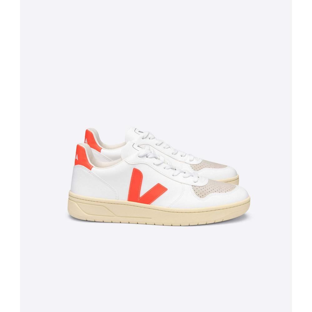 Veja V-10 CWL Joggesko Dame White/Orange | NO 651SGL